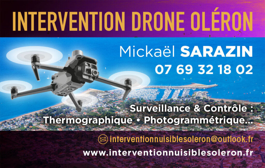 Intervention Drone Oléron : Surveillance Contrôle Thermique Thermographique Photogrammétrique